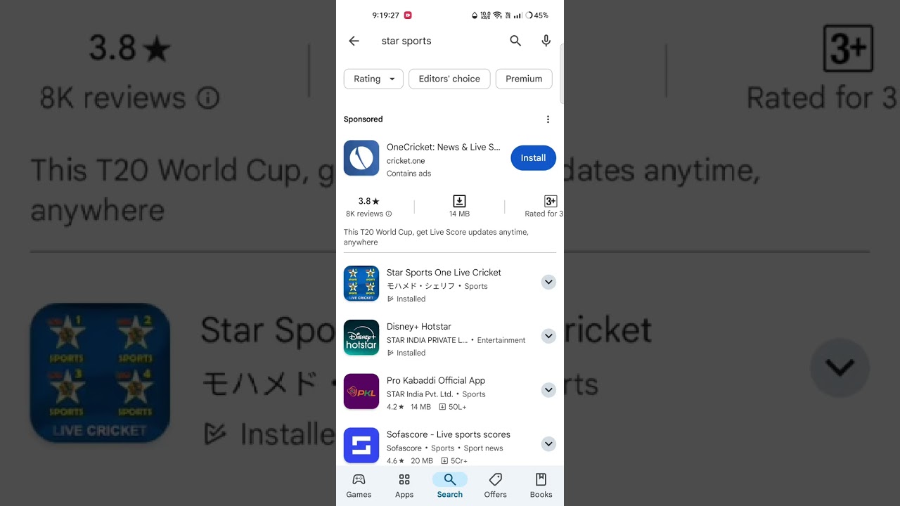 Free kabaddi live download Star sports app