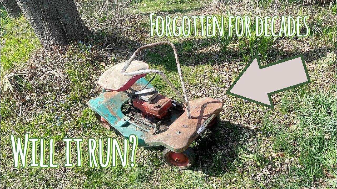 Will it run? Can this rare 1950s sears riding mower sitting for decades be saved?