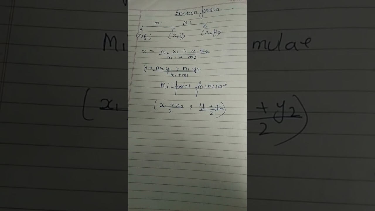 section formula class10 imp.