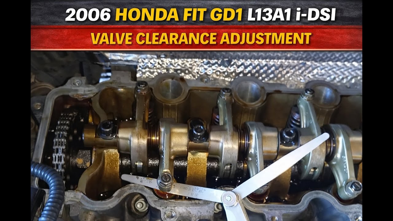 2006 Honda Fit GD1 L13A1 i-DSI | Valve Clearance Adjustment