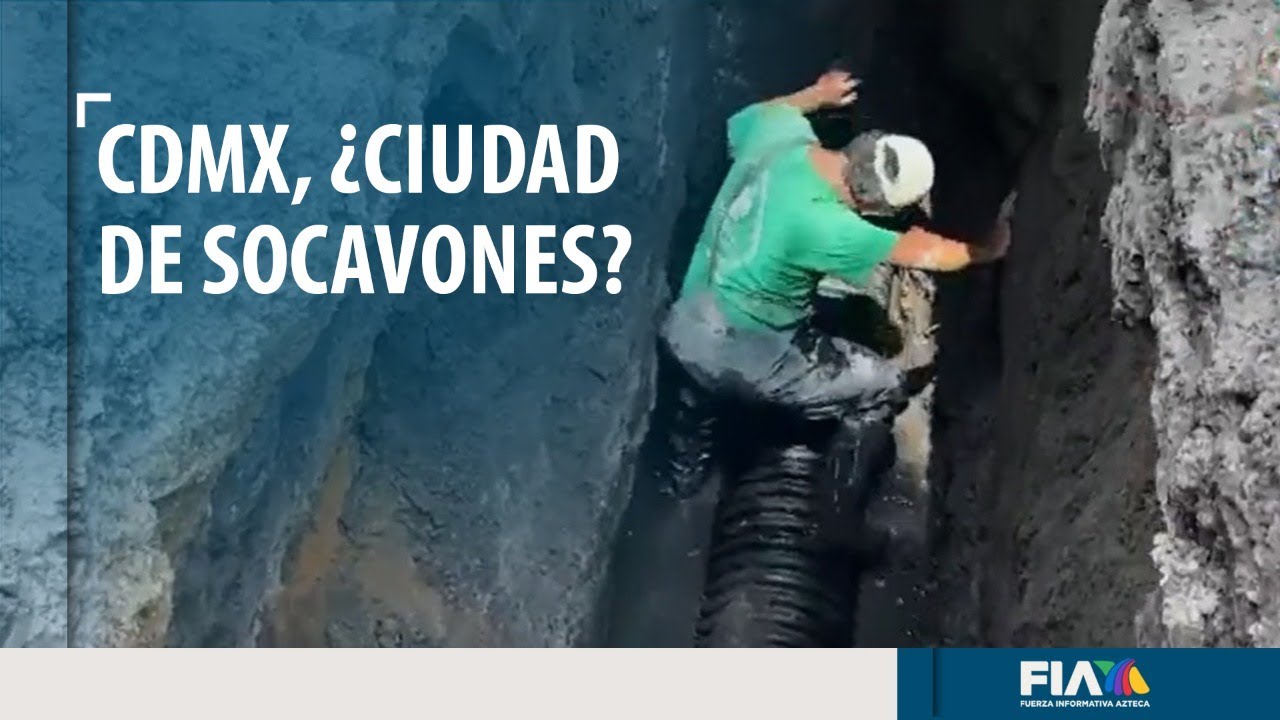 Cientos de socavones han sido detectados en la Ciudad de M&eacute;xico