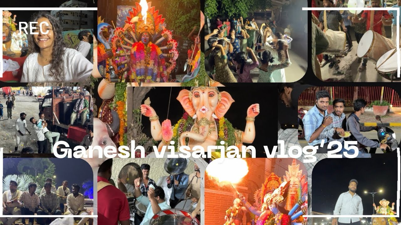 Ganesh visarjan vlog❤️‍🩹
