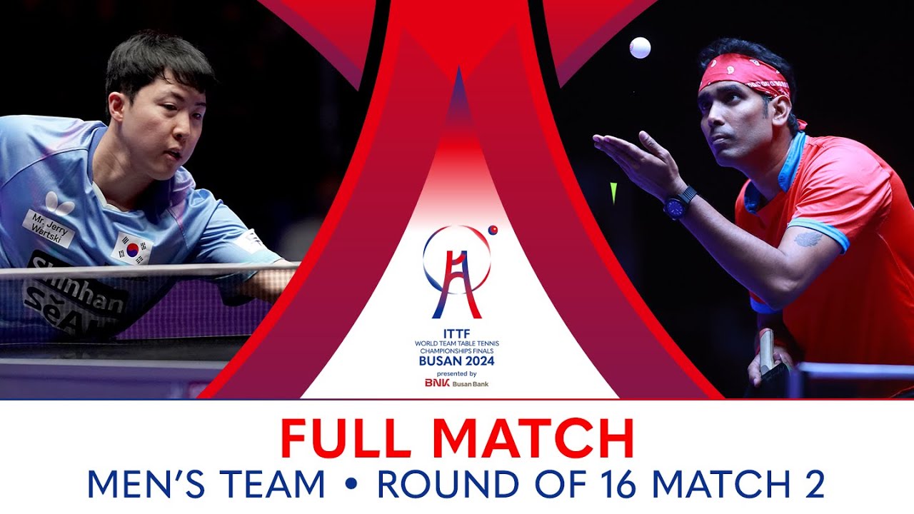 FULL MATCH | Sharath Kamal ACHANTA vs LIM Jonghoon | MT R16 | #ITTFWorlds2024