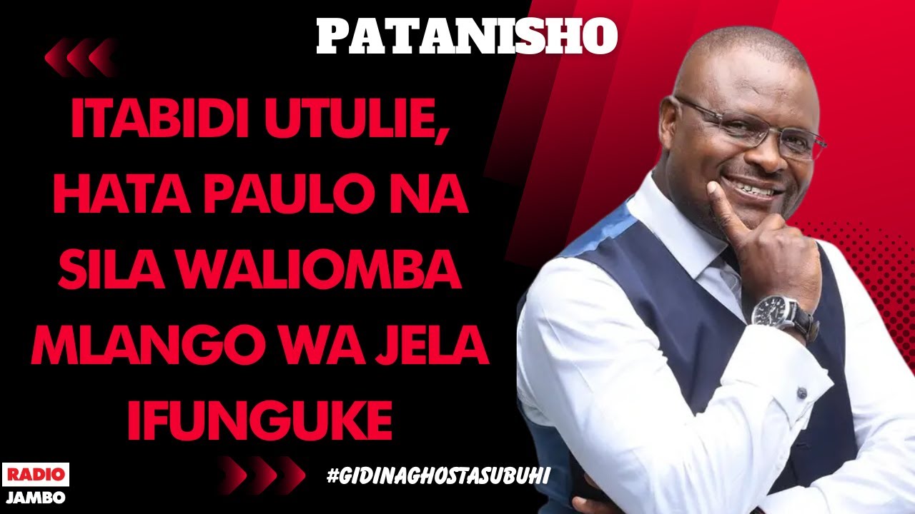 PATANISHO : ITABIDI UTULIE, HATA PAULO NA SILA WALIOMBA MLANGO WA JELA IFUNGUKE