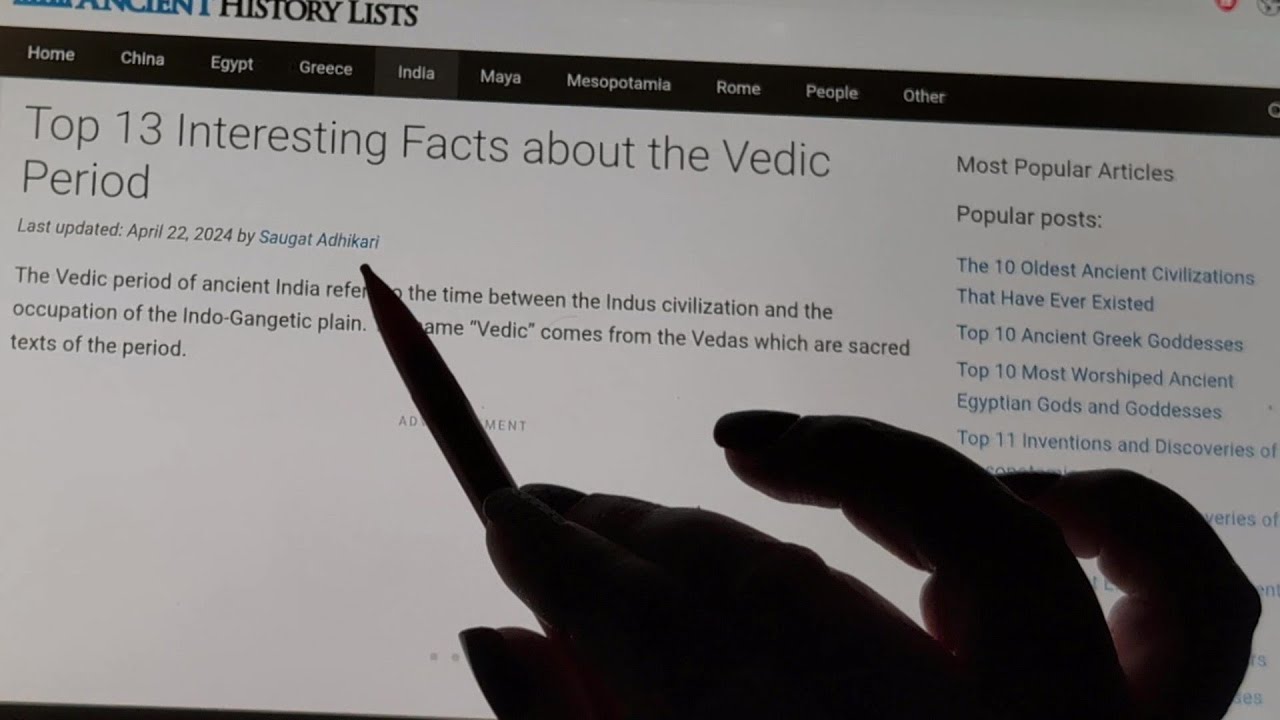 ASMR ~ Facts about the Vedic Period! Ancient India History ~ Soft Spoken