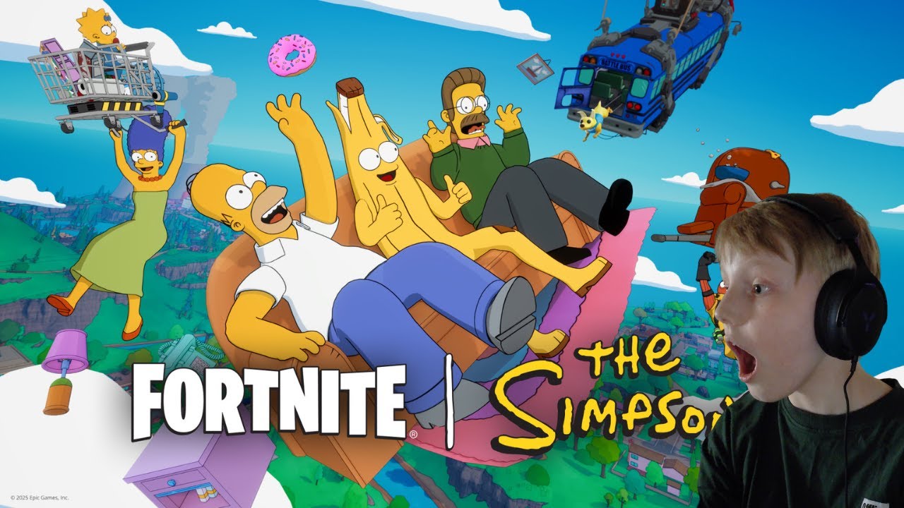 🟡 JEG SPILLER DEN NYE FORTNITE SIMPSONS SÆSON!!