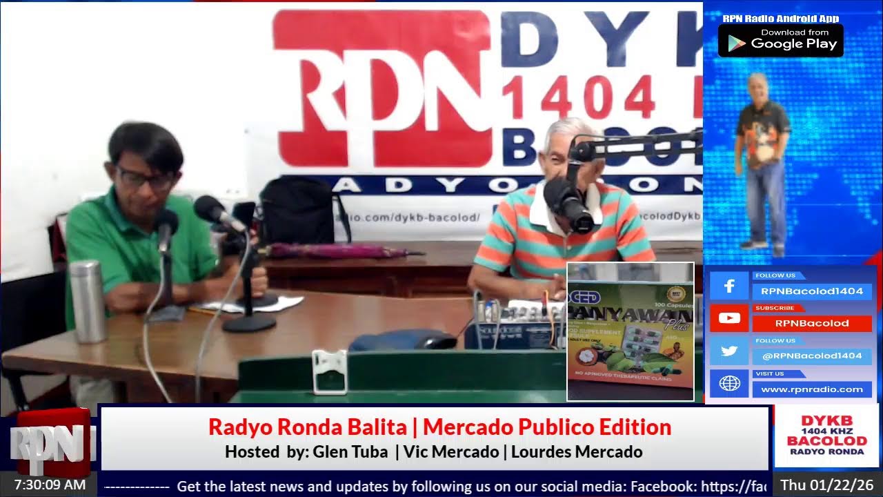 RADYO RONDA BALITA | MERCADO PUBLICO EDITION  |   JAN. 22,2026
