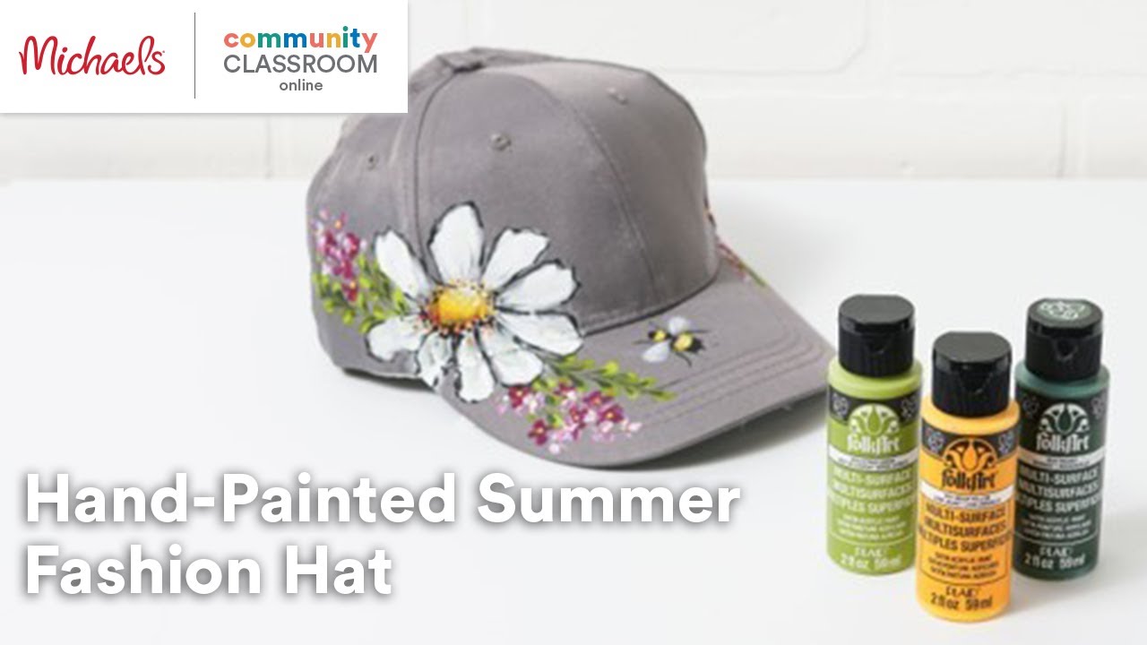 Online Class: Hand-Painted Summer Fashion Hat | Michaels