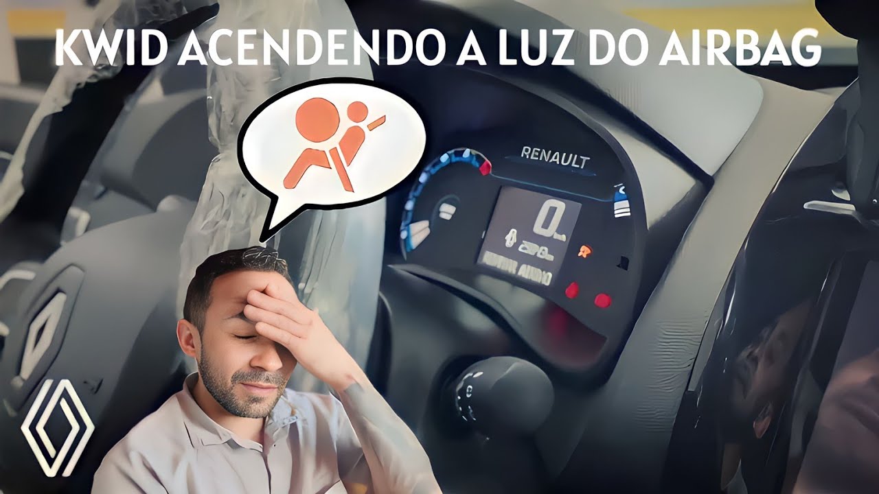 luz do Airbag acesa no painel Renault Kwid (uma solução fácil)