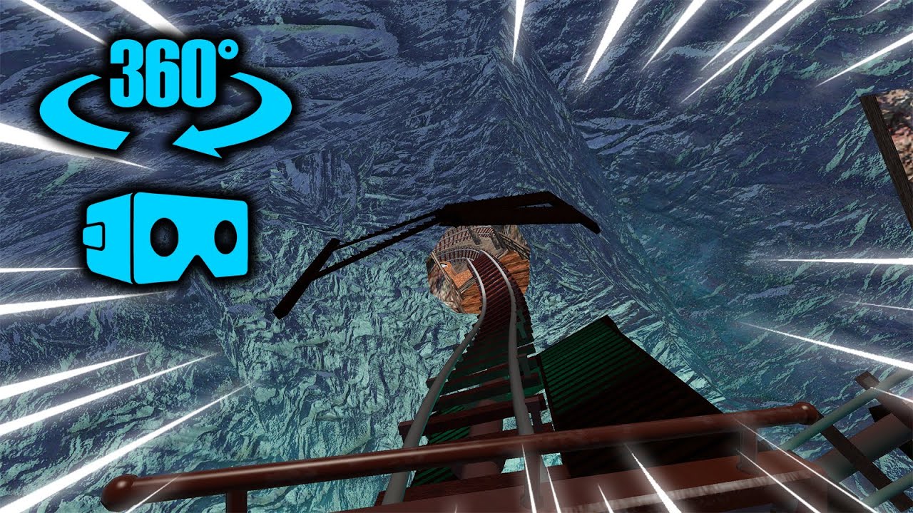 360° VR Video || 🎢Mystery Mine Roller Coaster