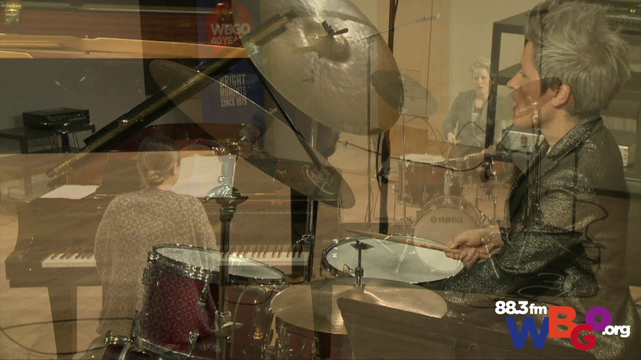 Allison Miller and Carmen Staaf at WBGO's Yamaha Piano Salon