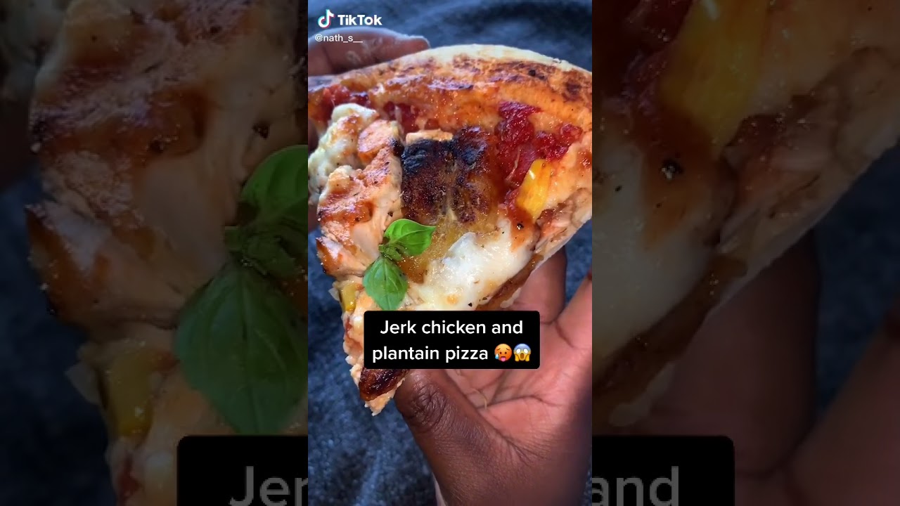How to make Jamaican jerk chicken and plantain pizza