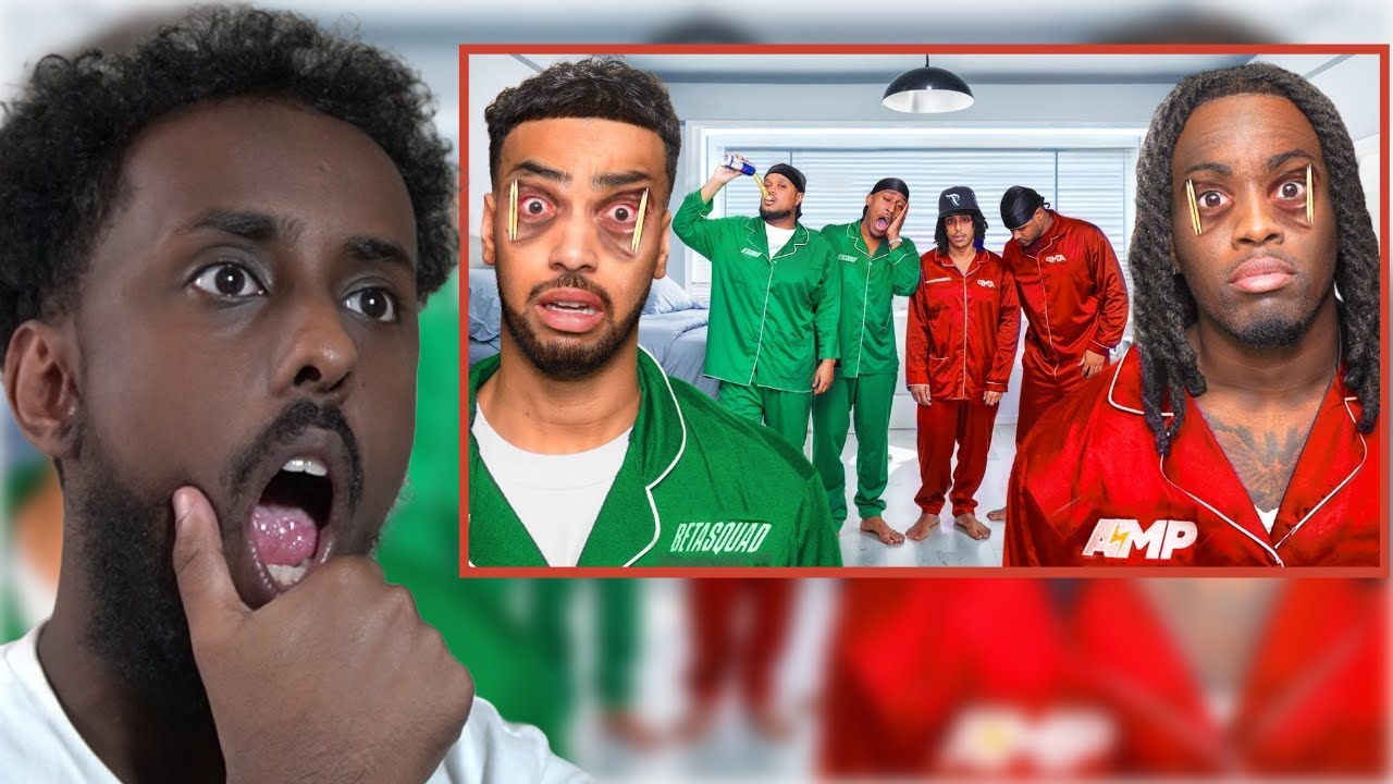 REACTING TO BETA SQUAD LAST TO FALL ASLEEP FT AMP