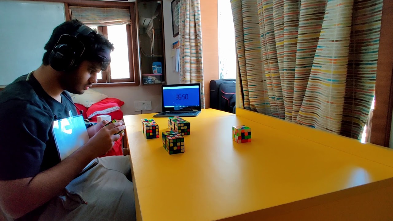 4x4 MultiBld 9/10 in 1:00:00 [Unofficial World Record] ft. epic save