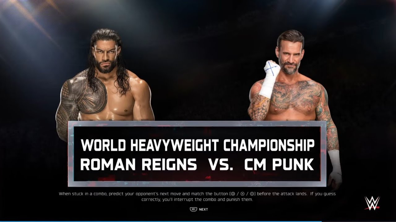 Roman Reigns Vs CM Punk Gameplay ps5_pro