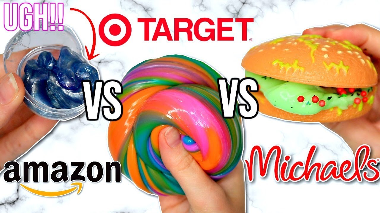 Amazon VS Target VS Michaels Slime Review! Is It Worth It?!