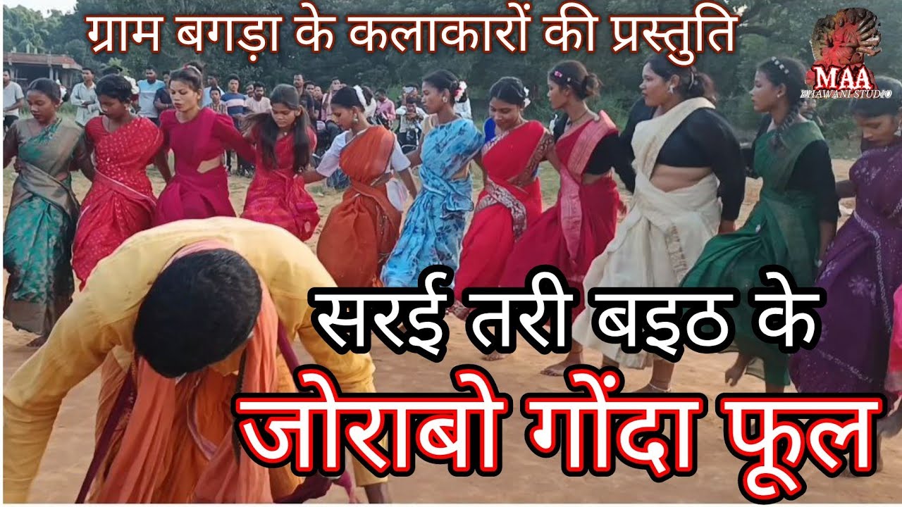 सरई तरी बइठ के जोराबो गोंदा फूल, मृदंग नाच ग्राम बगड़ा, मां भवानी स्टुडियो की प्रस्तुति
