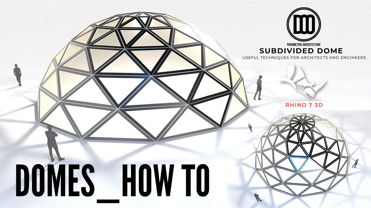 Rhino 7 3D Dome Making techniques Architecture and Engineering