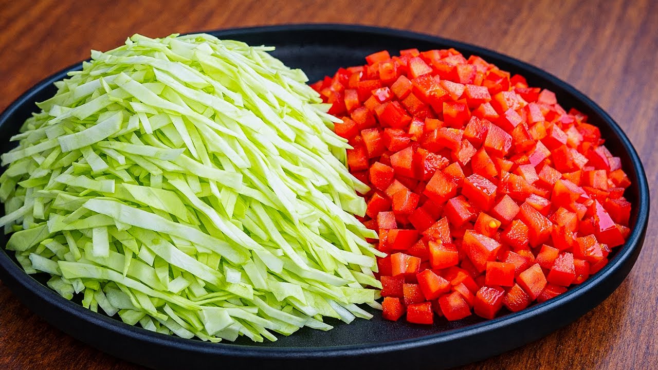 양배추 이제 이렇게 드세요👍! 이 방법은 진짜 맛있는 양배추 반찬 만들기😃! 양배추 요리