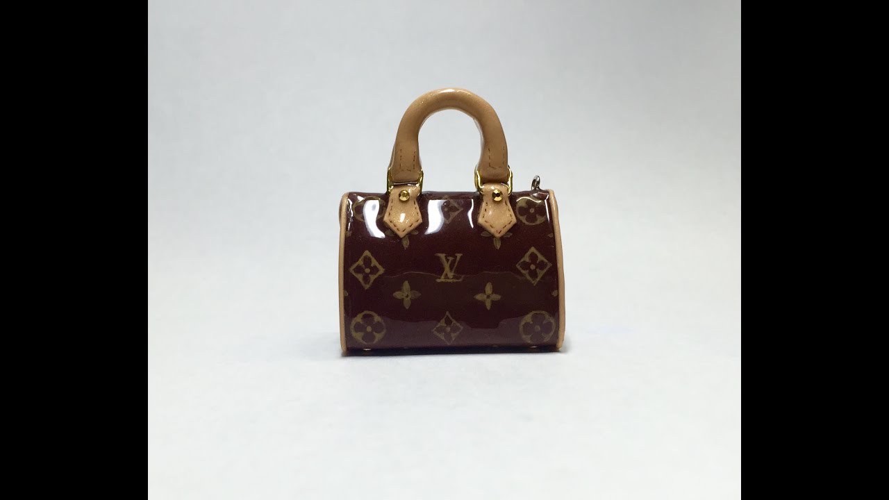 Making Miniature Louis Vuitton Bag with Polymer Clay(폴리머클레이로 미니어쳐 루이비통 가방 만들기)