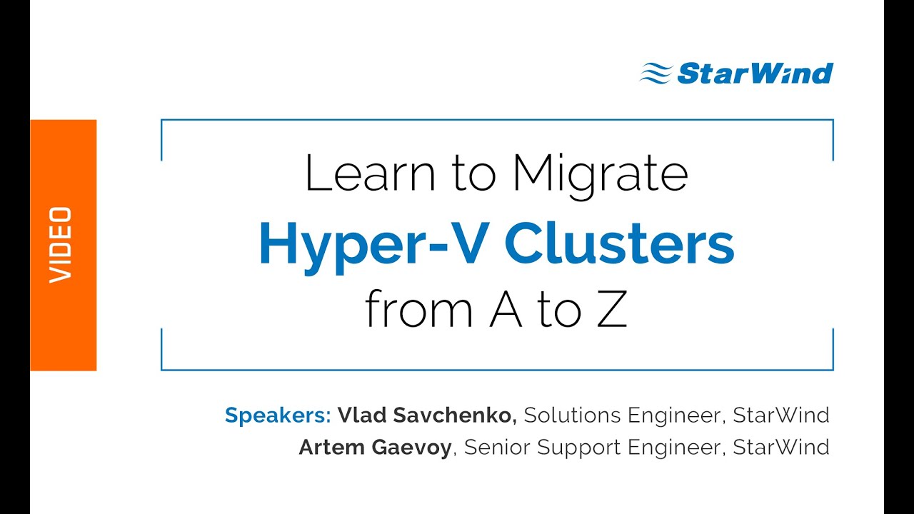 The Migrating Production Data Series: Hyper-V Cluster Migration from A to Z