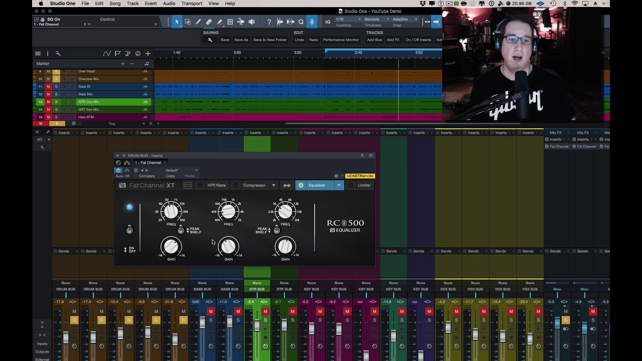 Presonus Fat Channel XT | RC500 EQ Plugin | HomeRecordingMadeEasy.com