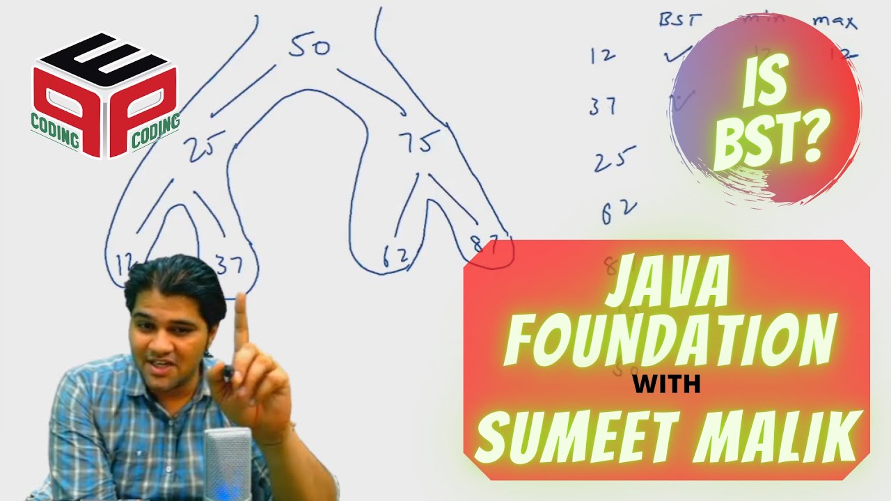 Is a tree Binary Search Tree - Solution | Binary Trees | Data Structure and Algorithms in JAVA
