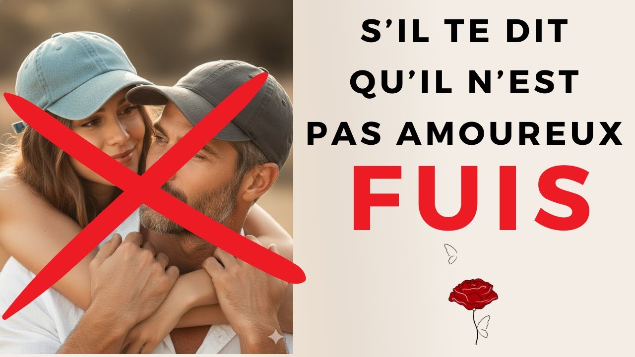 S'il te dit qu'il est bien avec toi mais qu'il n'est pas amoureux, FUIS.
