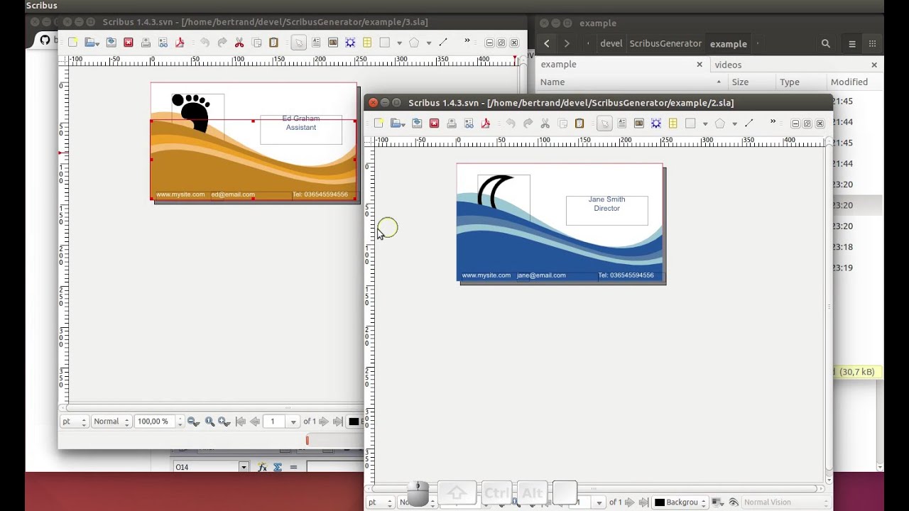 ScribusGenerator how to - mail-merge for Scribus