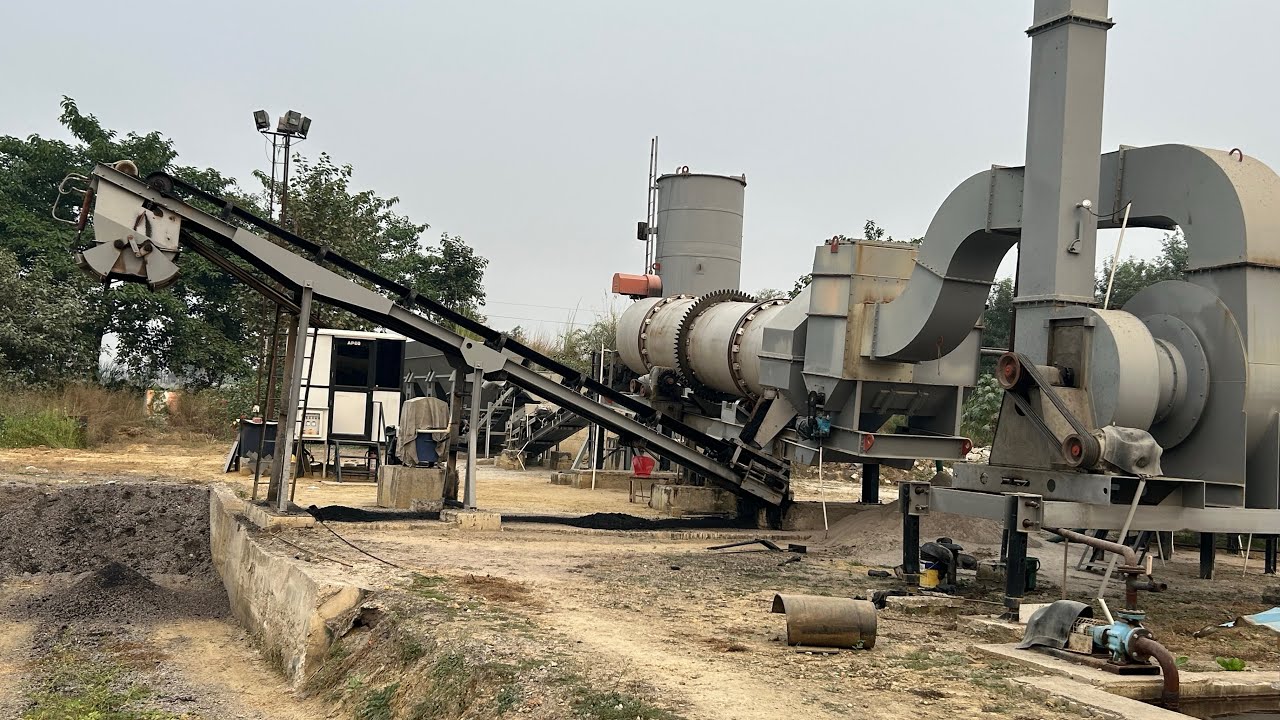 Ammann Apollo Drum Mix(Hot Mix) Plant 90 TPH Working #ammann #apollo #highway #roadconstruction