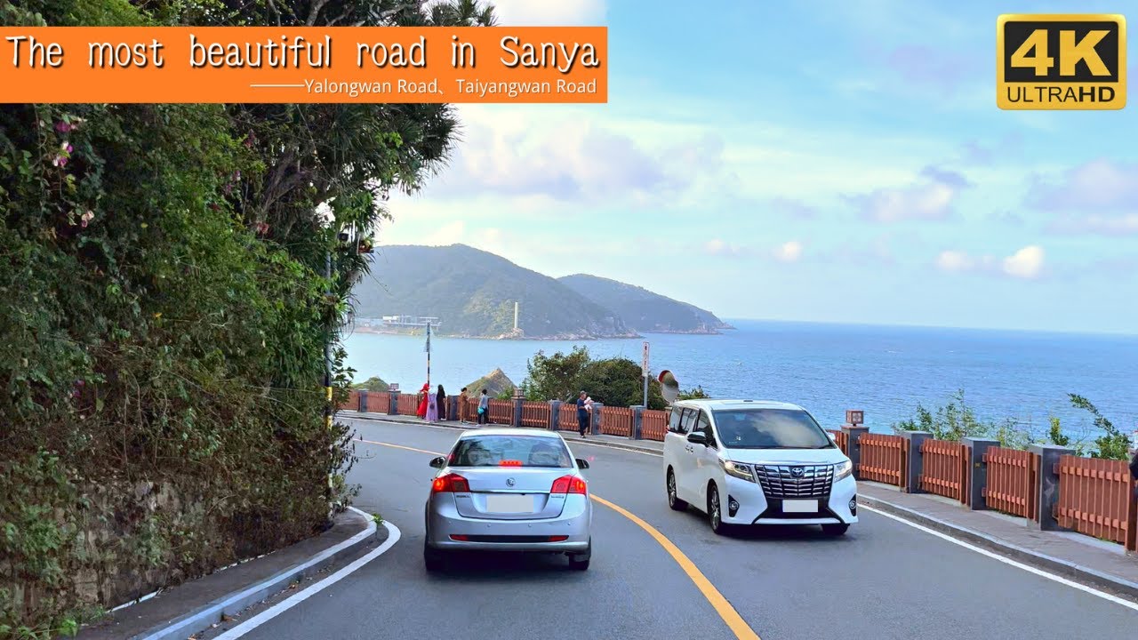 Sanya 4K-Driving on the tourist road-Hainan,China