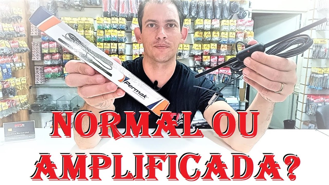 Veja a Diferença entre a Antena Interna Normal e a Amplificada e os Adaptadores de Antenas