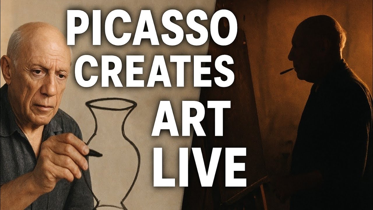 Watch Picasso Create Masterpieces Live &ndash; Rare Historical Footage #pablopicasso