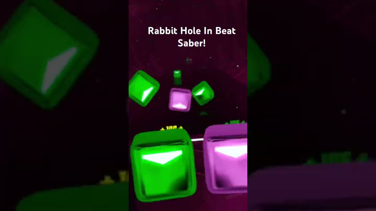 Rabbit Hole In Beat Saber #vocaloid #beatsaber #protogen #furry
