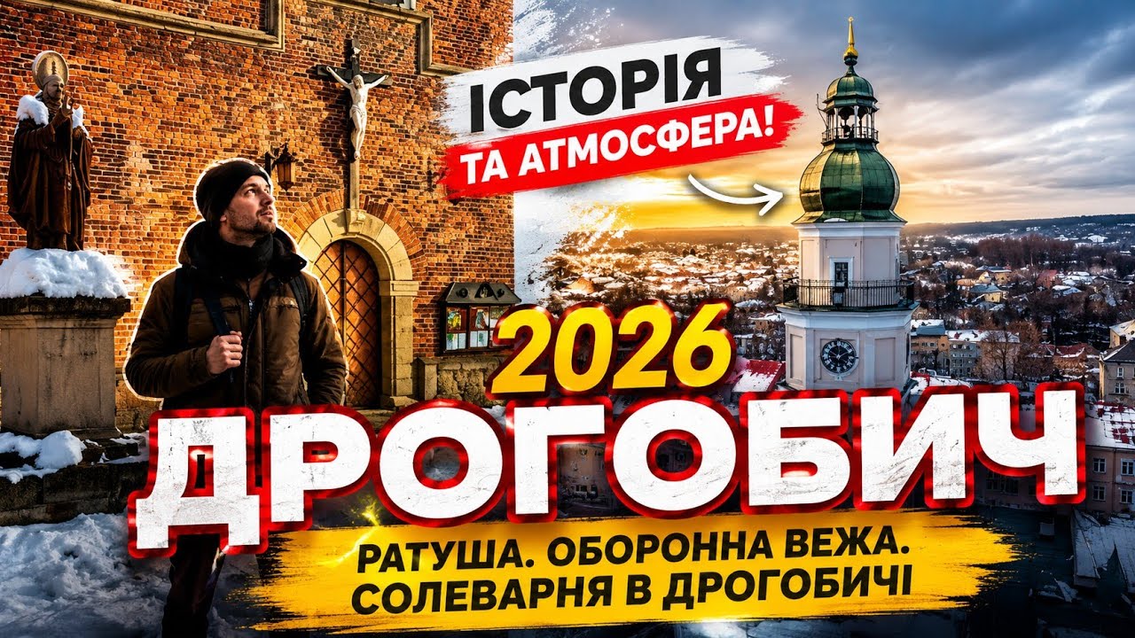 ДРОГОБИЧ.Ратуша.Оборонна вежа.СОЛЕВАРНЯ в Дрогобичі.