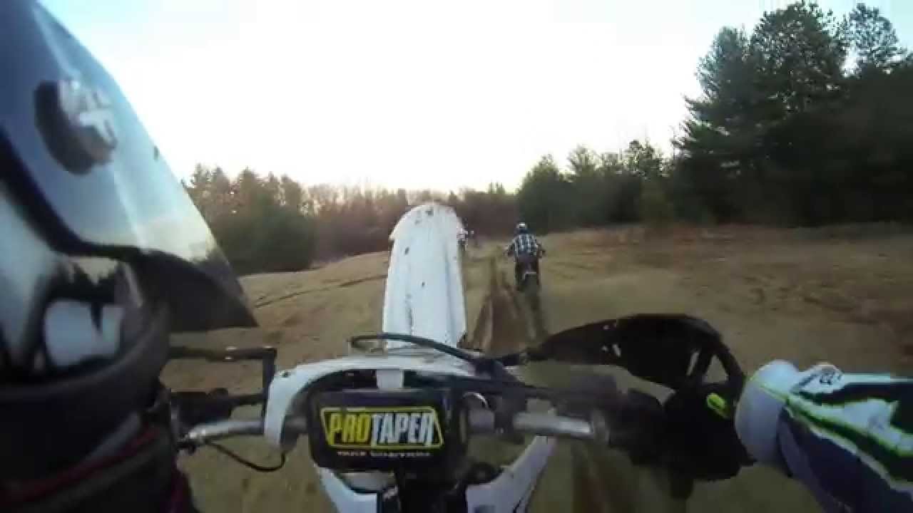 2008 YZ250F: Woods riding and sand riding plus crash