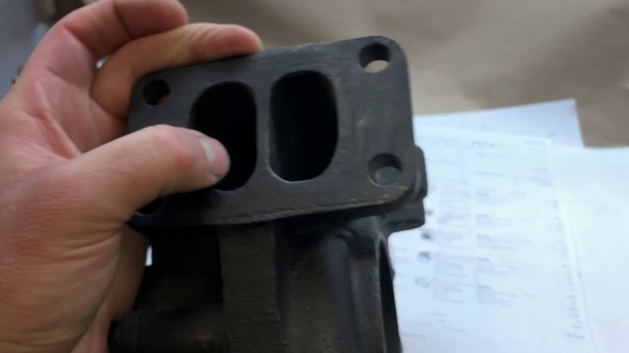 Drilling through hx35 wastegate divider