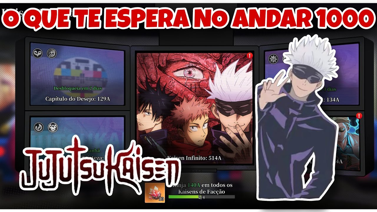 CRUEL! SAIBA A HUMILHAÇÃO QUE TE AGUARDA NO ANDAR 1000 DO KAIZEN INFINITO NO REI DO JUJUTSU 