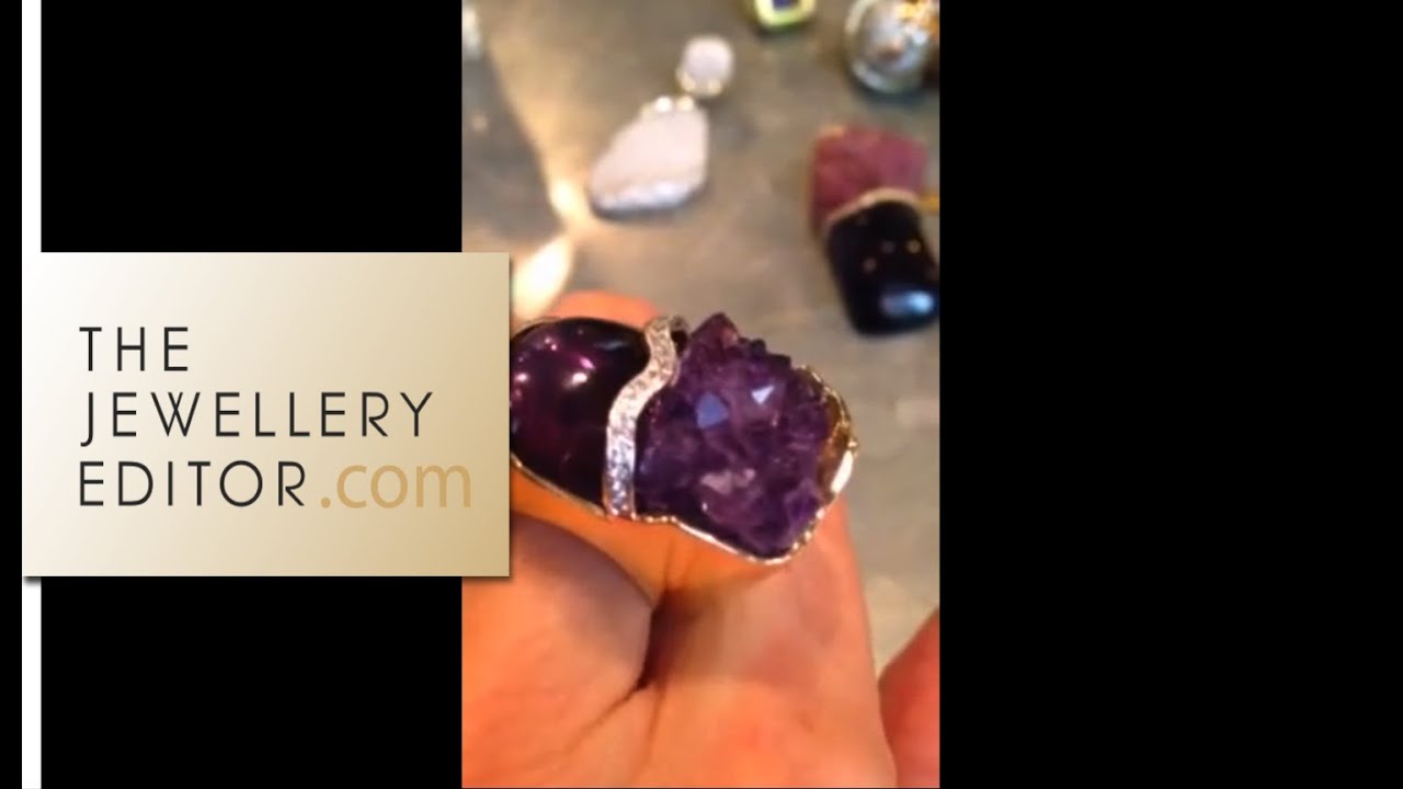 Video: Maria tries mesmerizing Kara Ross amethyst ring