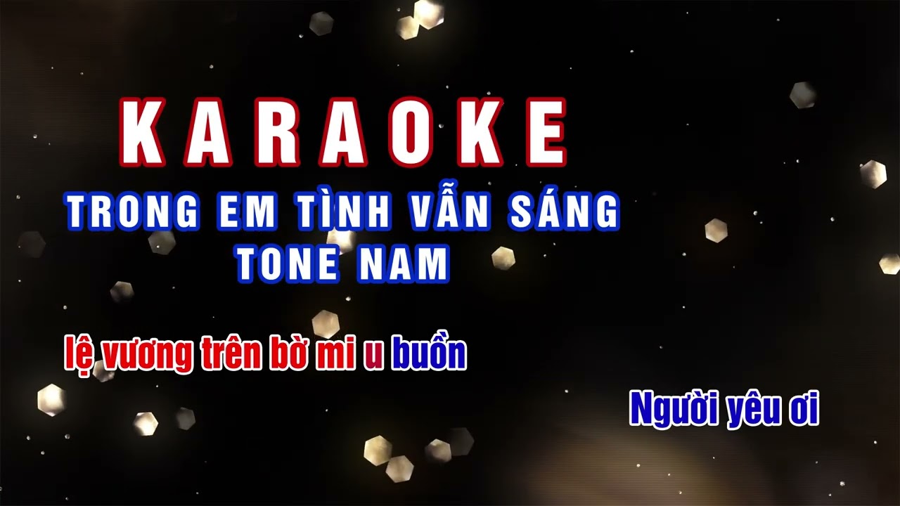 KARAOKE Trong Em Tình Vẫn Sáng - Tone Nam (Tone D) | EchoTimeStudio