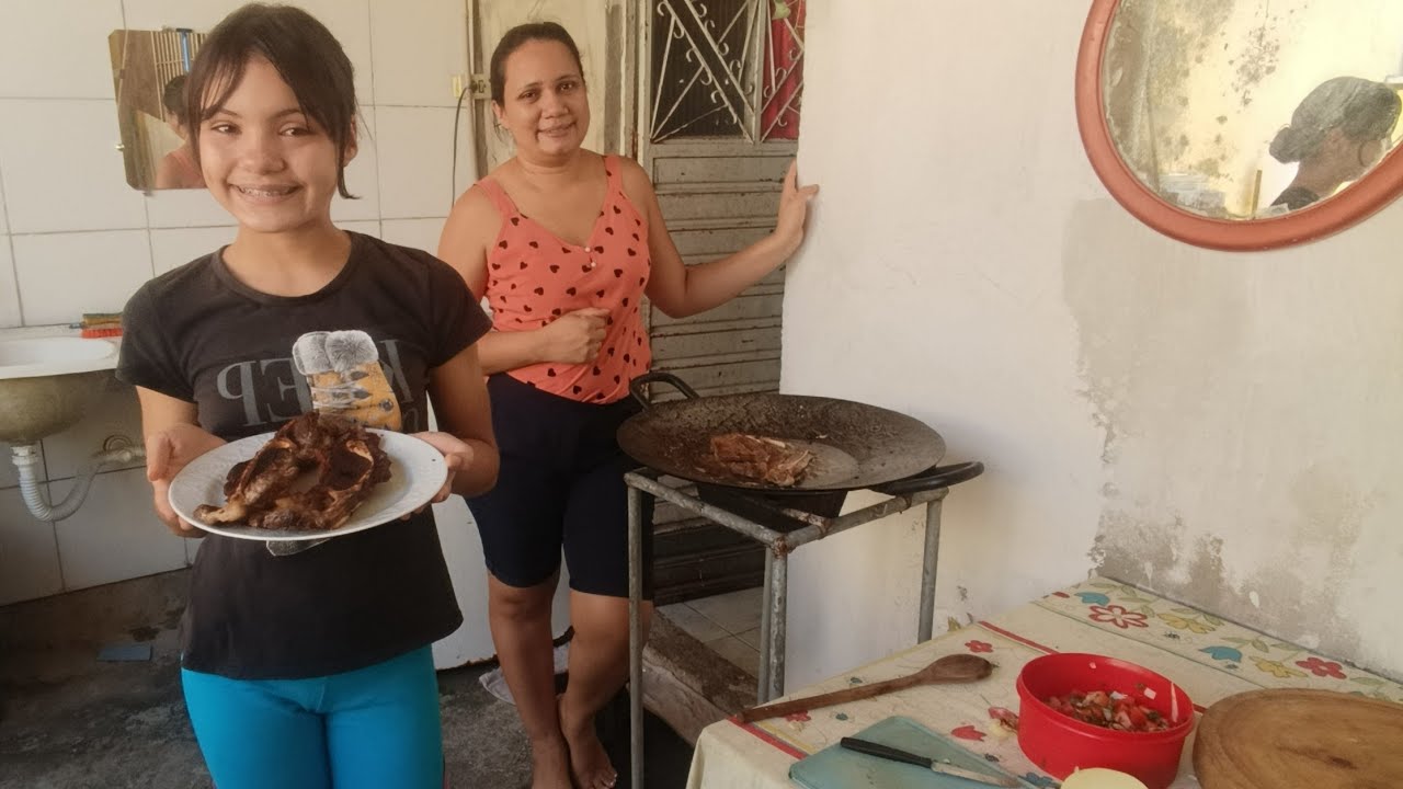 FRITANDO COSTELA DE BOI NO TACHO