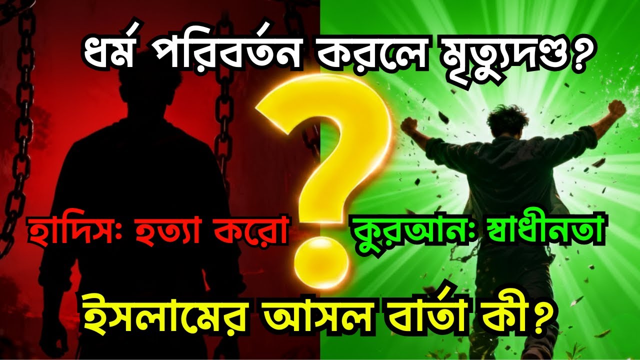 ইসলাম ছেড়ে দিলে মৃত্যুদণ্ড? | হাদিস vs কুরআন | শকিং সত্য! পর্ব ৭