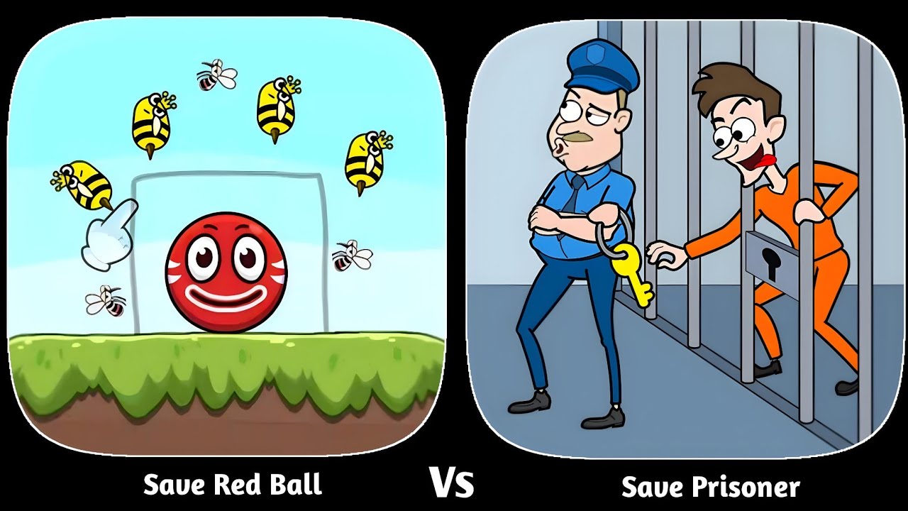 Save Prisoner Vs Save Red Ball - iOS Android Gameplay Walkthrough 