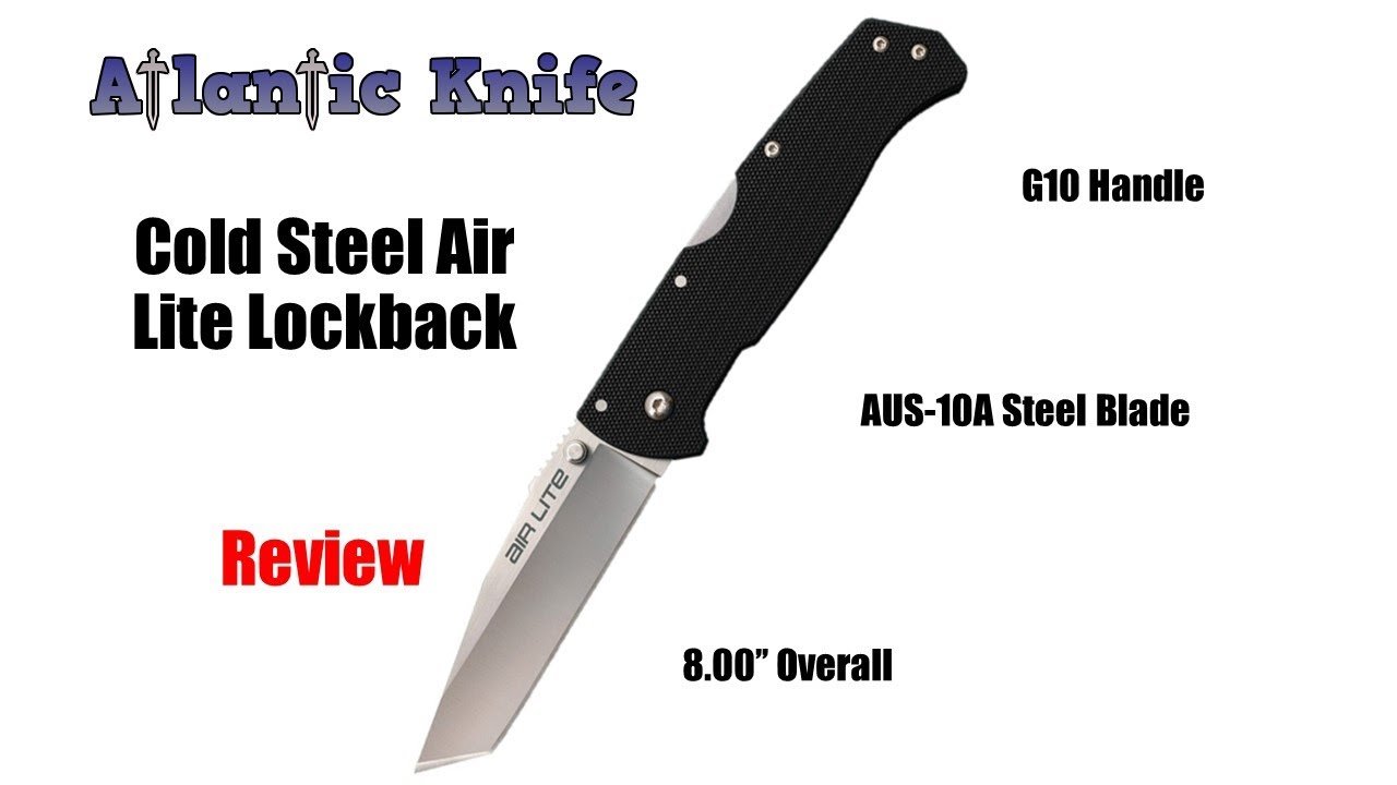 Cold Steel Air Lite Tanto Lockback Folding Knife Review | Atlantic Knife Reviews 2020