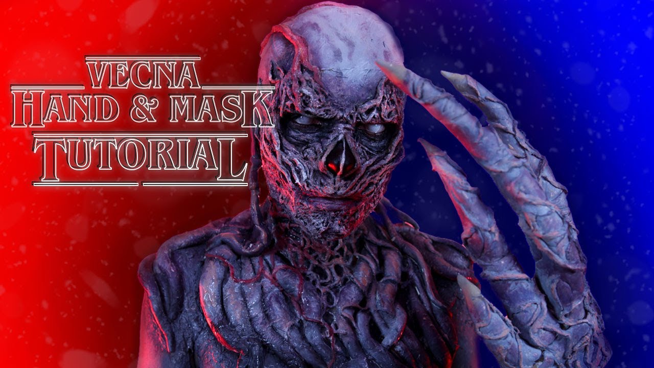 STRANGER THINGS VECNA HAND AND MASK TUTORIAL | CAYKEFACE