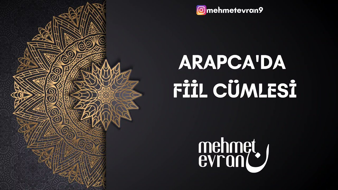 7) Arapça'da Fiil Cümlesi