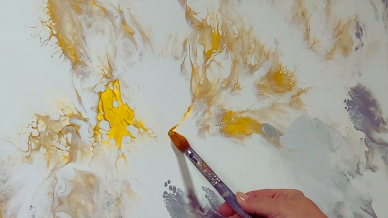 Looks Like Marble! Marble-inspired Fluid Pour Tutorial: You Won't Believe The Results! 