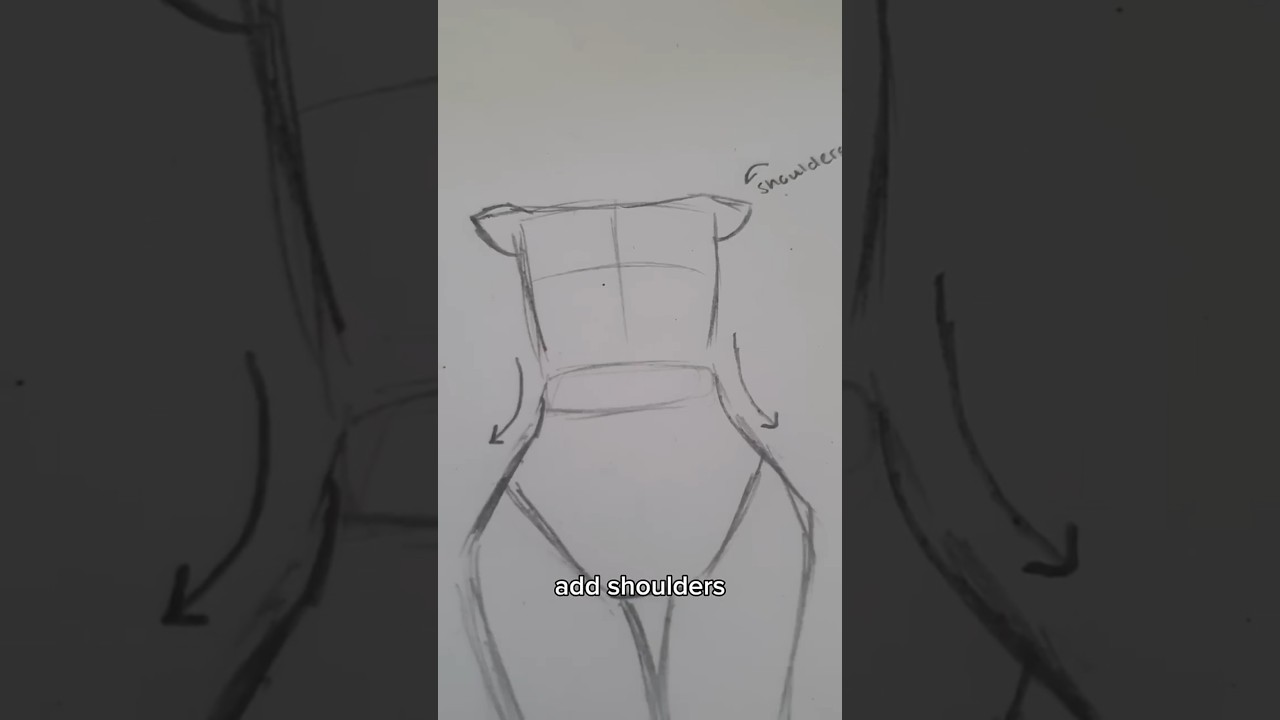 How I draw bodies!!🌸 #cute #art #tutorial #drawing