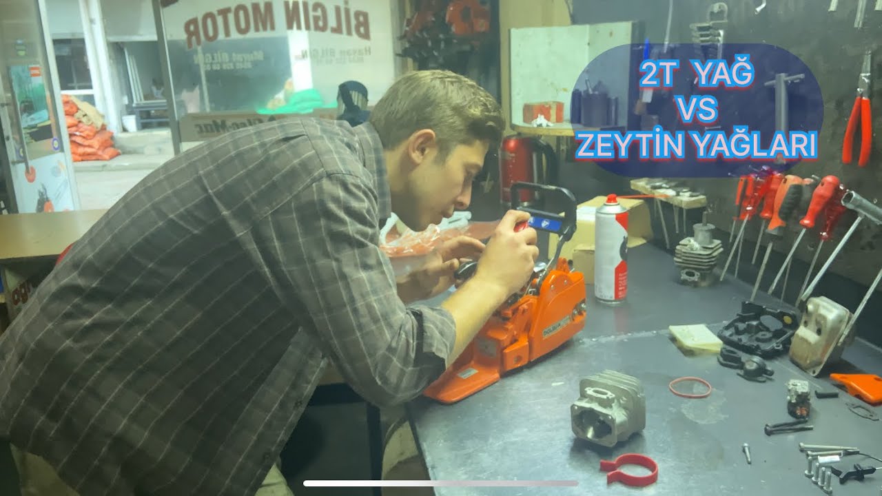 MOTORLU TESTERE YAĞ KULLANIMI NASIL OLMAMALI DİKKAT (HOW NOT TO USE CHAINSAW OIL CAUTION)