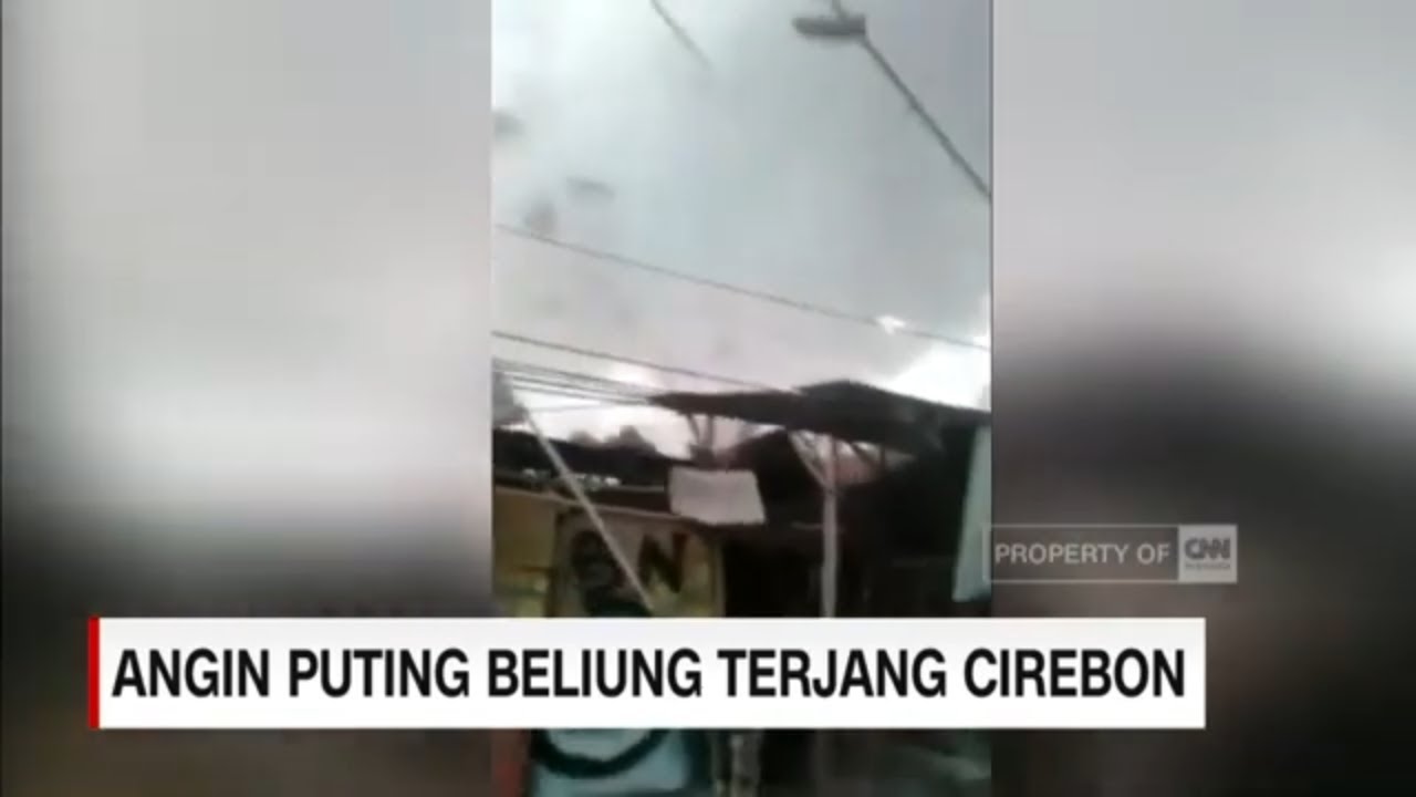 Angin Puting Beliung Terjang Cirebon, Porakporandakan Ratusan Rumah Warga